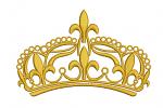 Elegant Royal Crown Machine Embroidery Design 