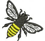 Bee machine embroidery design 