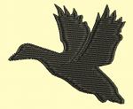 Duck Silhouette Machine Embroidery Design 