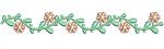Flower Border Machine Embroidery Design 