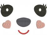 Face Machine Embroidery Designs, instantly download 