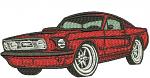 Red CAR machine embroidery design, instantly download 