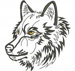 Wolf Machine Embroidery Design 