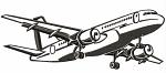 Airplane / aircraft Machine Embroidery Design 