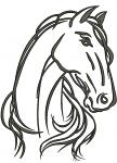 Horse Head Machine Embroidery Design 