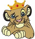lion in the crown Machine Embroidery design 