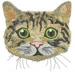 Cat Machine Embroidery Design Instant Download Digital File 