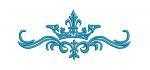 Pattern and crown machine embroidery design 
