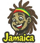 Jamaica Rastafari Man Machine Embroidery Design, Reggae Style Applique Pattern, Caribian Culture Embroidery File 