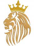 Lion in the Crown Machine Embroidery Design 