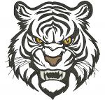 Tiger Head Machine Embroidery Design 