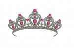 Princess Crown Machine Embroidery Design 