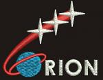 Orion NASA patch machine embroidery design  