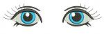 Doll eyes for toys, left and right pair machine embroidery design, instantly download 