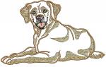 Labrador Applique Machine Embroidery Design, Dog Breed Digital File 