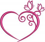 Heart Machine Embroidery Design 