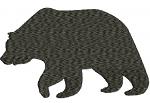 Black Bear Machine Embroidery Design