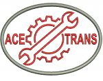 Vintage Mechanic Auto Repair Applique Machine Embroidery Design, Minimalist Wrench Gear Logo Patch, Garage Jacket Badge, Ace Trans Digital File PES DST