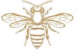 Honey Bee Machine Embroidery Designs, instantly download 