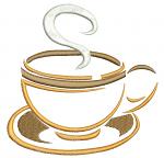 Cup of Tea Machine Embroidery Design 