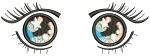 Eyes anime for toys, 4 sizes.  machine embroidery design, instantly download 