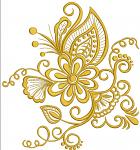 Fantastic Swirl Flower Machine Embroidery Design 