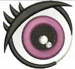 Pair, left and right round eyes for a doll / eyes for a plush toy  Machine Embroidery Designs, instantly download 