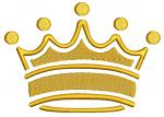 Crown machine embroidery design 