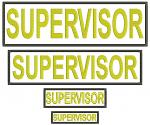 Supervisor Security Name Tape Machine Embroidery Design, Custom Uniform Badge, Tactical Name Patch, Security Staff ID Patch, Jacket Vest Cap 