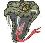 Snake Head Realistic Machine Embroidery Design 