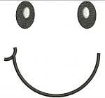 Eyes and smile for toys machine embroidery designs 