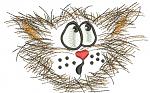 Funny Cat for Pocket Machine Embroidery Design 
