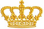 Crown Machine embroidery design  instantly download 