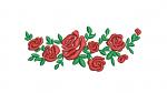 Bouquet of roses machine embroidery design, instantly download  