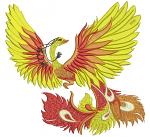 Firebird Phoenix Machine Embroidery Design 
