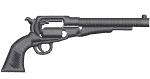 Revolver Colt Peacemaker machine embroidery design 