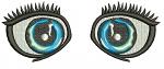 Blue eye for the doll / eye for soft toys Machine Embroidery Designs, instantly download 