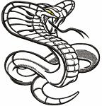 Cobra Machine Embroidery Design 
