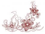 Border Embroidery Pattern festoon    Machine Embroidery design 01