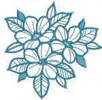 Flower Machine Embroidery Design, Floral Ornament Style, Decorative Botanical Motif, 05022026