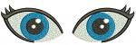 Eyes for soft toys pair, separate left and right Machine Embroidery Designs, instantly download 