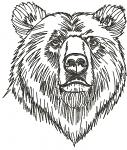 Realistic Bear Machine Embroidery Design 