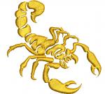 Scorpion machine embroidery design 2 inch hat size11102025