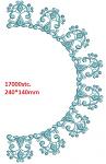 Elegant Ornamental Border and Neck Machine Embroidery Design 