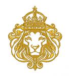 Lion and Crown Machine Embroidery Design 