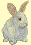 Rabbit Machine Embroidery Design, Low Stitch Count Style, Minimalist Animal Motif, 05022026
