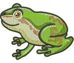 Green Frog  Embroidery Machine Embroidery Design, Instant Download 