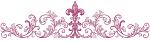 Floral Border Embroidery Design, Pink Baroque Scroll Ornament, this is not a real product, These are digital files
