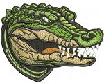 Fierce Crocodile Head Machine Embroidery Design 05082025