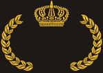 Crown and Laurel Wreath Machine Embroidery Design 